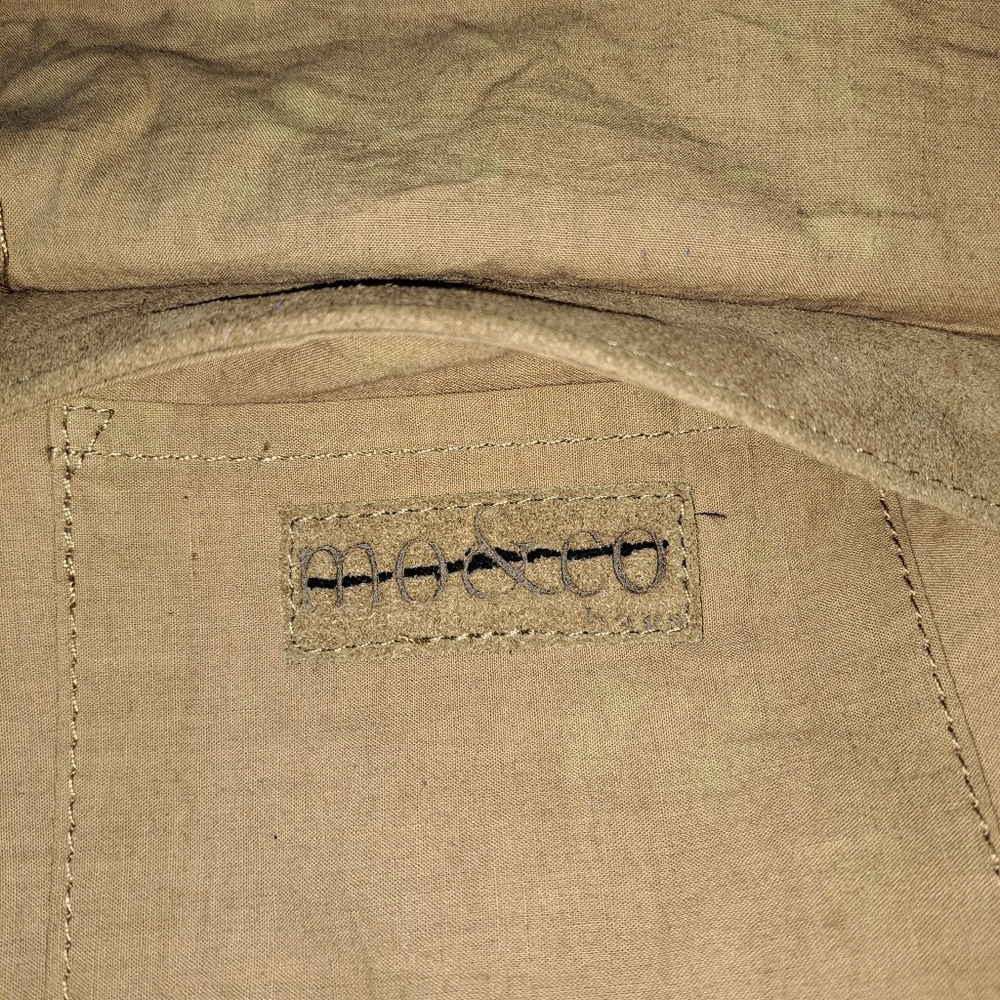 #070 MO & Co Fringe Tan Saddle/Crossbody Bag - Picture 8 of 10